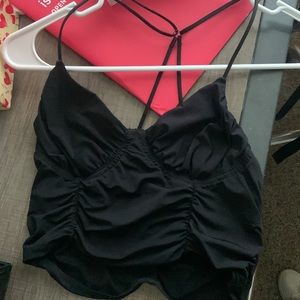 Urban Outfitters black crop top going out